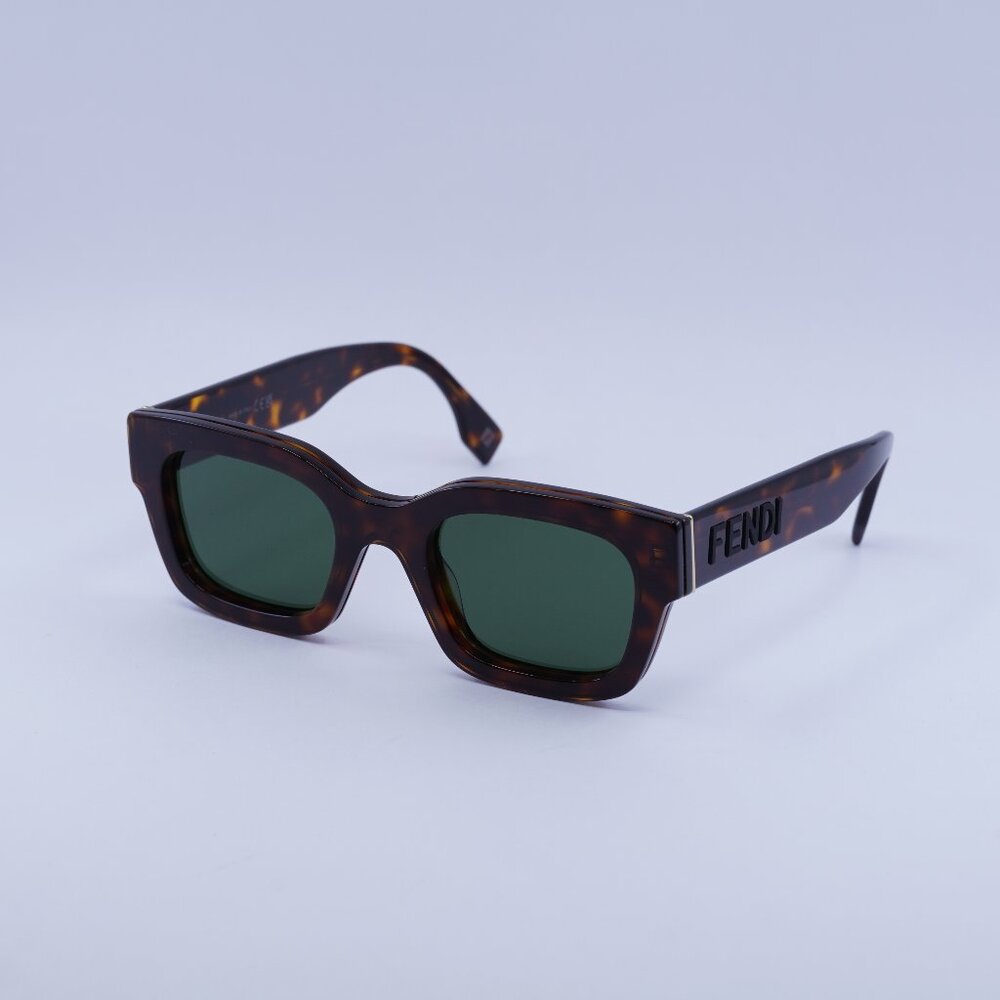 🕶️ New Fendi FE40119I 54N Sunglasses - Dark Havana Frame, Green Lenses